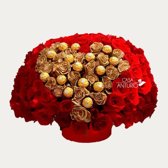 Arreglo Gigante de Rosas y Chocolates