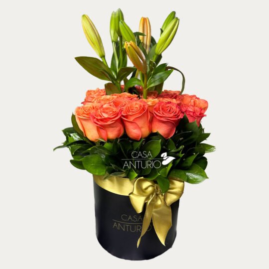 Arreglo en Rosas y Lirios