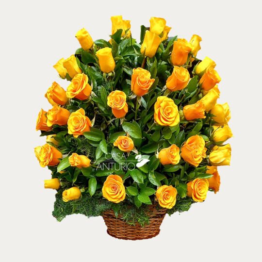 Arreglo en Rosas Amarillas