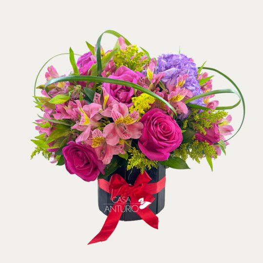 Arreglo de Hortensias, Rosas y Astromelias