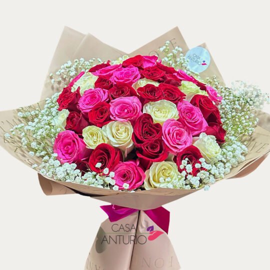 Bouquet de Rosas y Perla