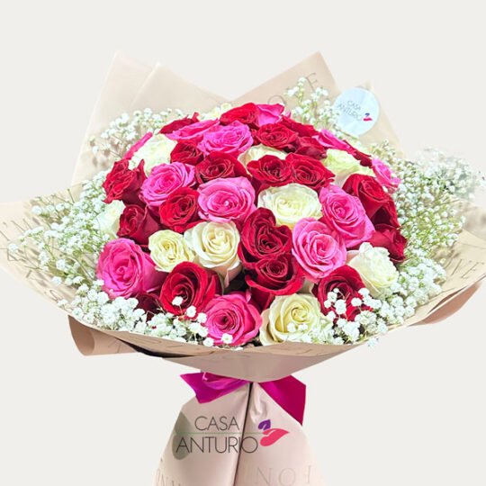 Bouquet de Rosas y Perla