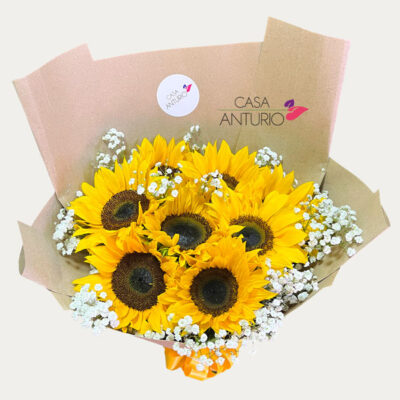 Bouquet de Girasoles y Perla