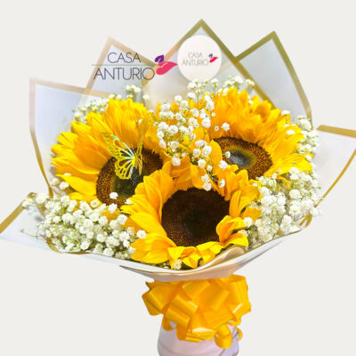 Bouquet de Girasoles y Perla