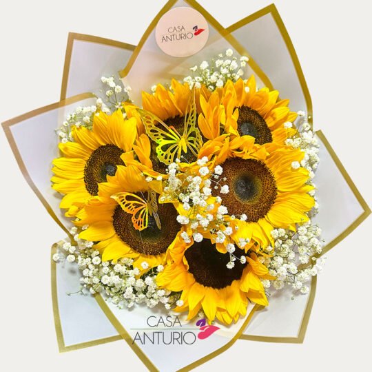 Bouquet de Girasoles y Perla