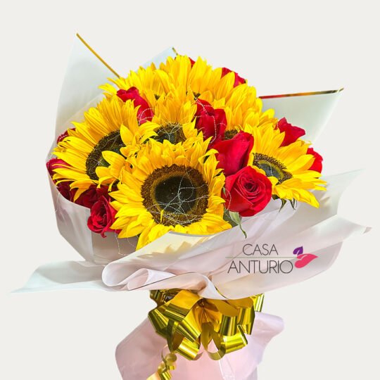 Bouquet de Girasoles y Rosas