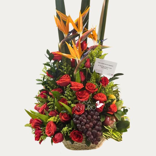 Frutero en Rosas y Aves del Paraíso