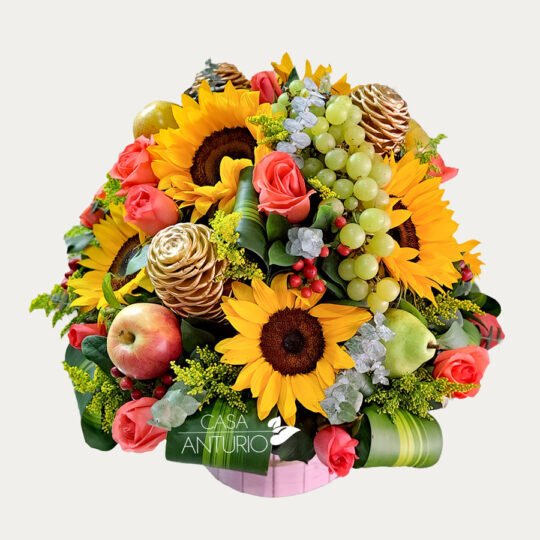 Frutero en Girasoles y Rosas