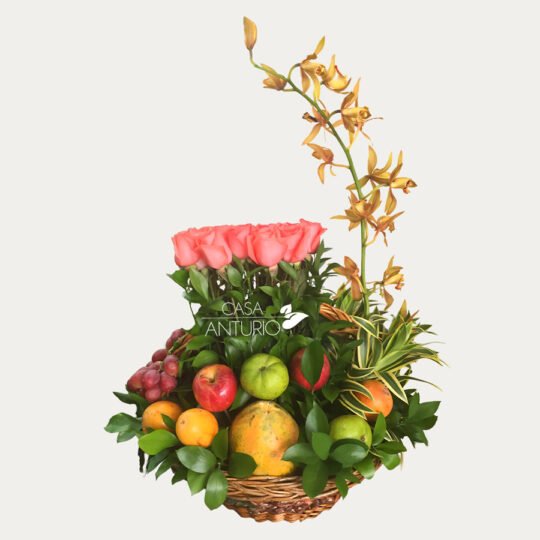 Frutero en Rosas y Orquídea