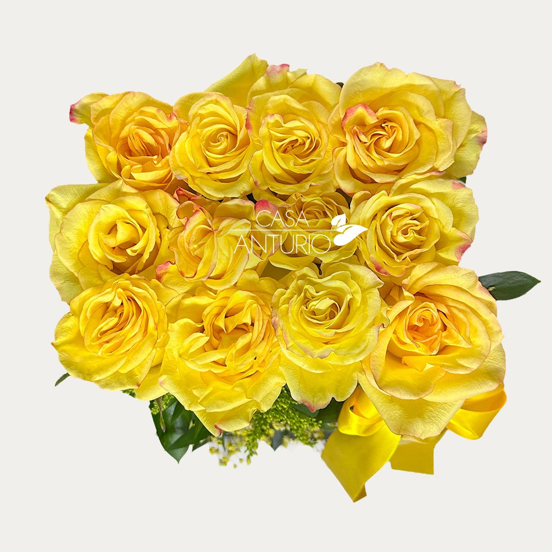 Arreglo de Rosas y Perla Amarilla - Imagen 2