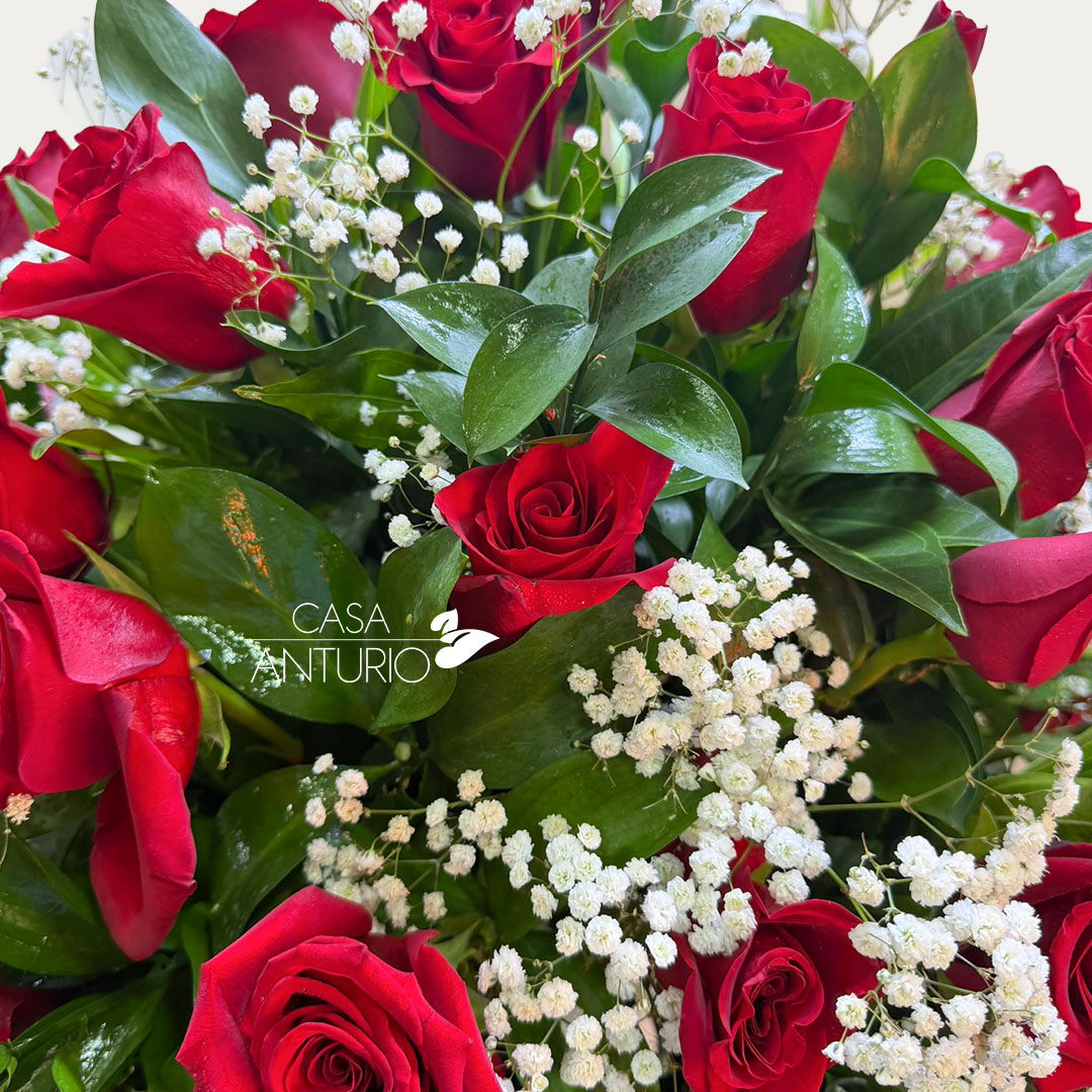 Arreglo de Rosas Rojas con Perla - Imagen 3